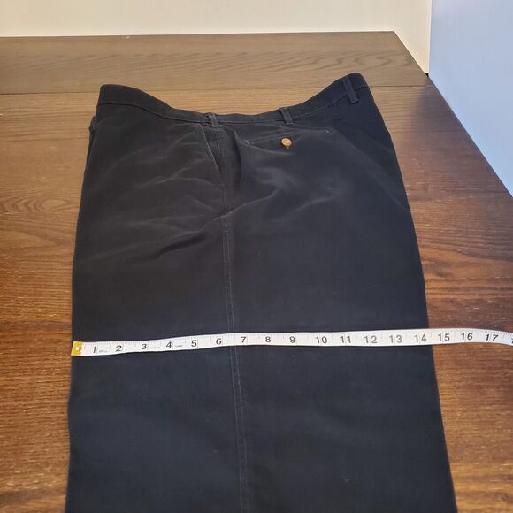 Farah Vtg Elm Chino Trousers Mens 48x32 Black Khaki Stretch Pant NWOT MSRP‎ $199 - Picture 8 of 16